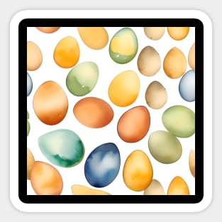 National Egg Month January - Watercolors Sticker